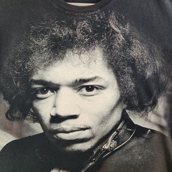 Jimi Hendrix Shirt Mens XL Hell and Angels 2019 Allover Graphic Print Concert - Picture 2 of 15